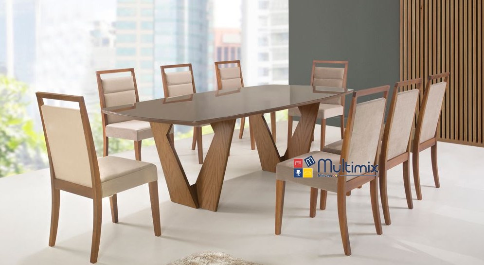 Mesa de Jantar Charlotte - 1,90m x 1,10m x 0,75m