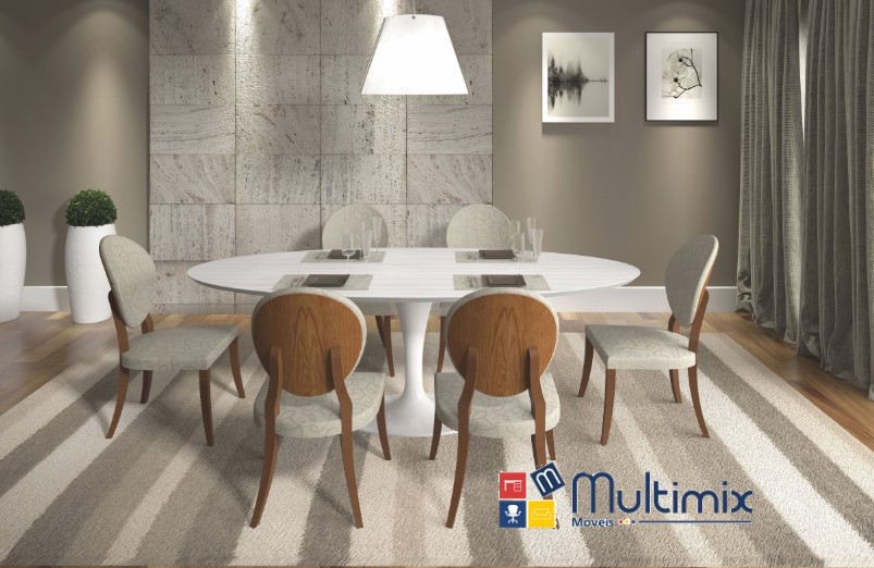 Mesa de Jantar Saarinen - modelo OVAL com 1,60 m x 0,90 m