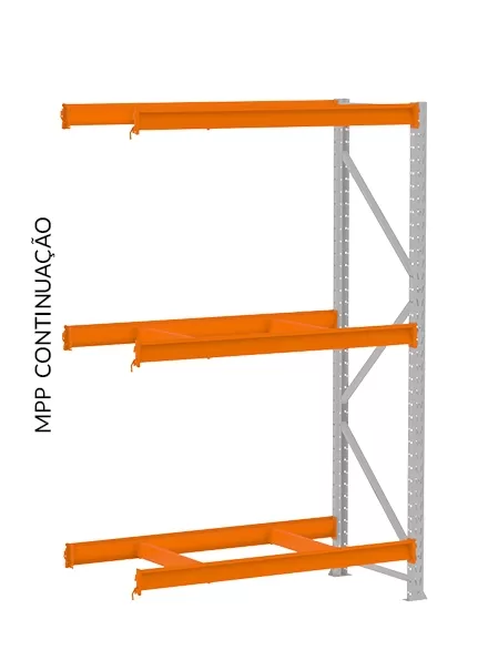 Kit 2,60m Mini Porta Pallet 2,00 X 2,60 X 0,80 - 500 Kg por Nível