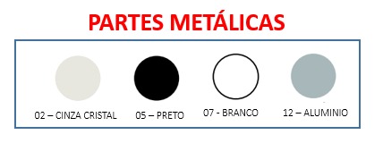 Mesa Auxiliar Volante 80 x 50 | Linha Prima Impact 40mm