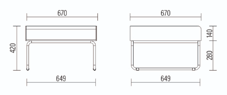 Sofa Pix 1 Lugar Sem Braço *Modular