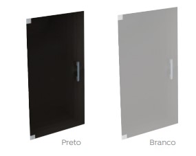 Portas Em Vidro Para Armário Nicho 44,6 X 84,10 - Linha Prima Impact 40mm