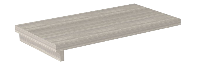 Tampo Auxiliar Para Gaveteiro Pedestal 90 X 45 - Linha Prima Impact 40mm